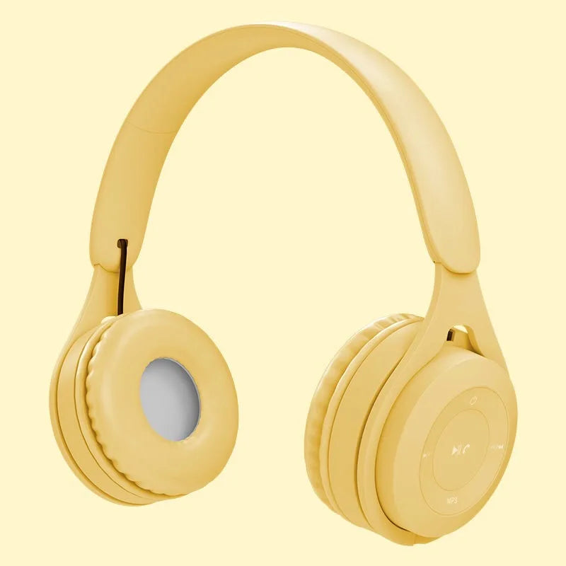 Fones de ouvido Bluetooth Macaron para crianças