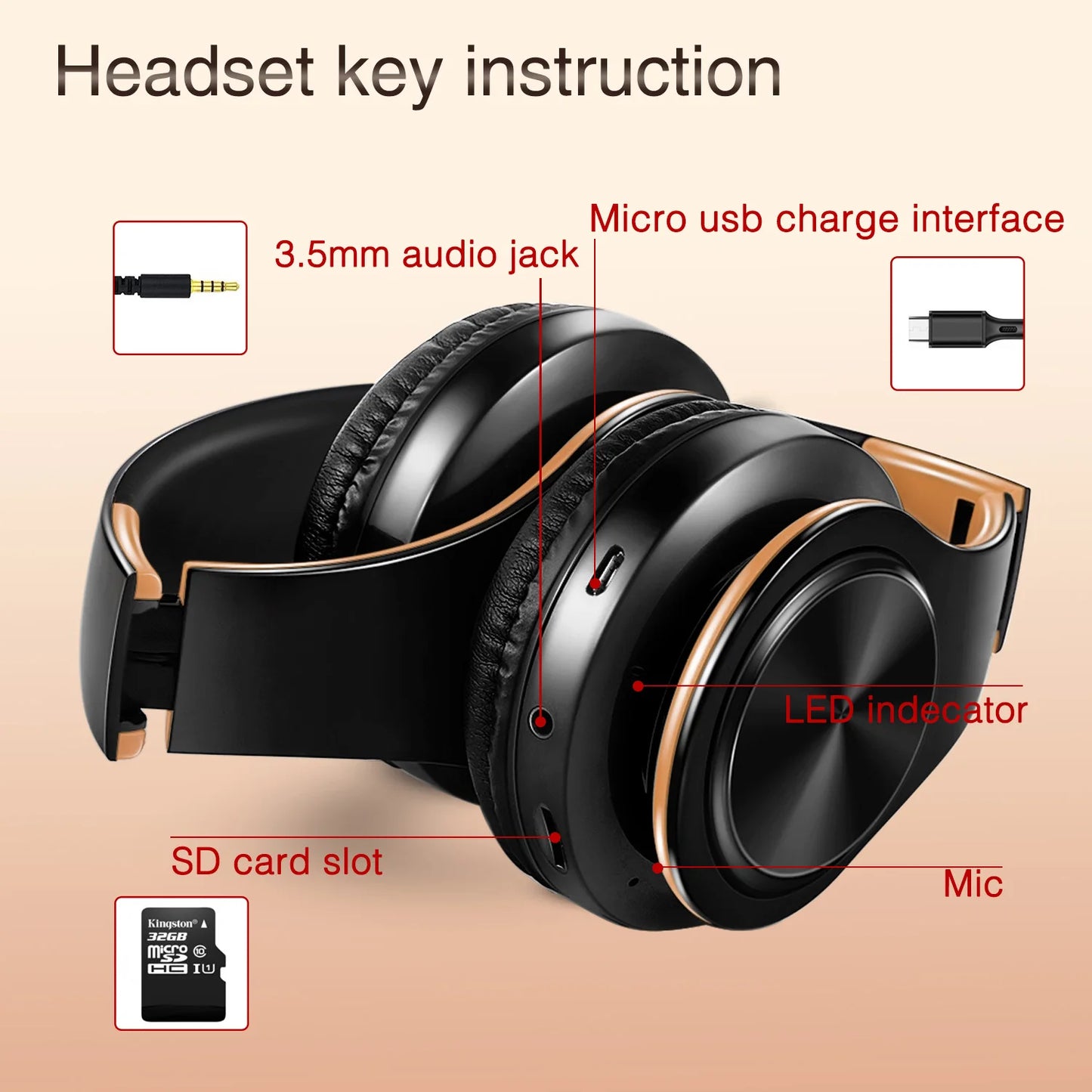 Fones de ouvido Bluetooth
